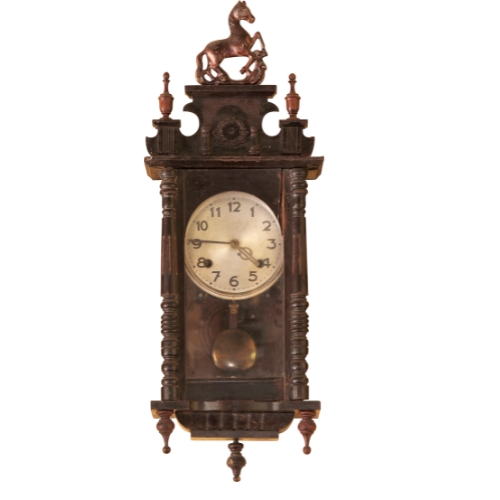 Vintage brass wall clock
