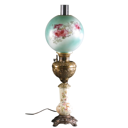 Victorian-style lamp, restored