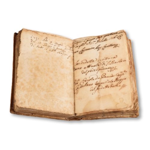 Old manuscript book, collectible